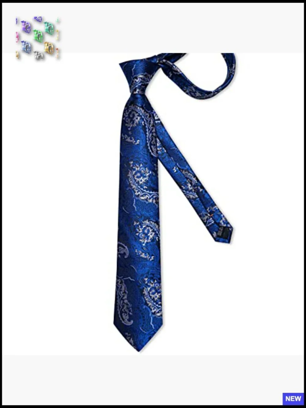Silk Paisley Tie Set Classic Elegant Formal Wedding Party Mens Accessories
